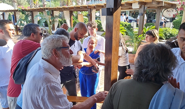 Bodrum'da 'kıyı' eylemi; arbede çıktı, otel yetkilileri polis ve basın mensuplarına saldırdı