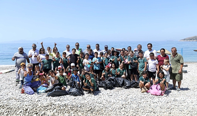 Bodrum'da sahil temizliği