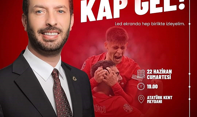 Ceyhan'da milli maç heyecanı dev ekranda yaşanacak
