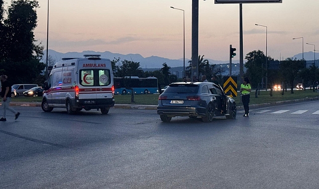 Gurbetçi sürücü kaza yaptı