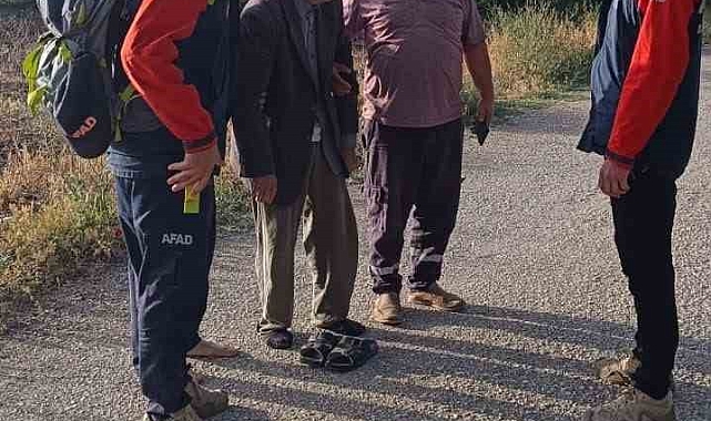 kaybolan Alzheimer hastası yaşlı adam AFAD tarafından bulundu