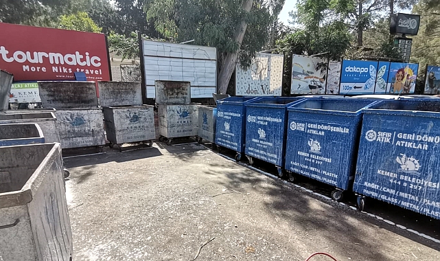 Kemer'de temizlik çalışmaları