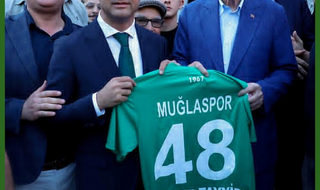 Muğlaspor Başkanı Kıyanç'tan Cumhurbaşkanı Erdoğan'a ziyaret