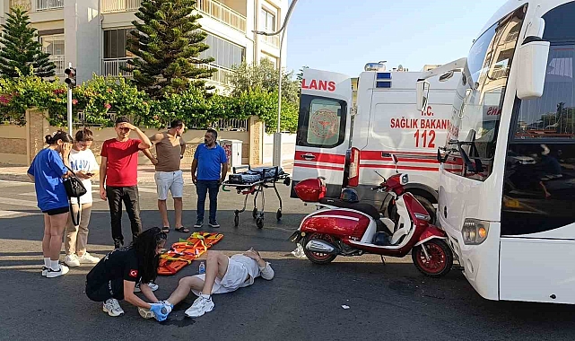 Parçalanan kask sürücüyü hayata bağladı