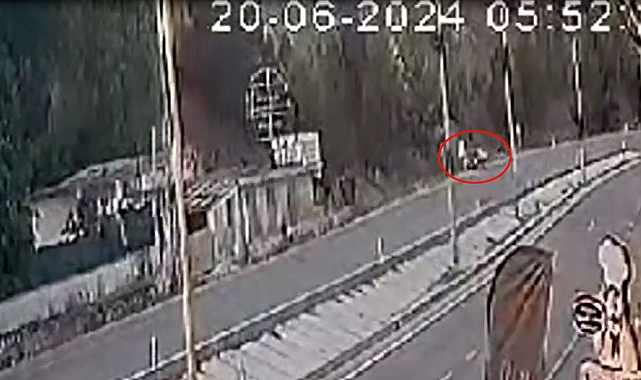 Takla atan otomobil kamerada