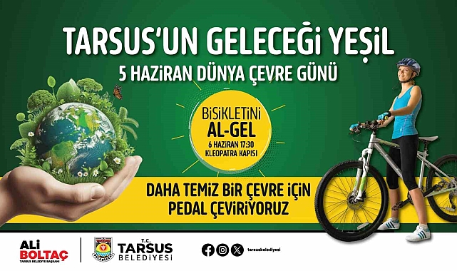 Tarsus'ta 'Bisikletini al-gel' etkinliği düzenlenecek
