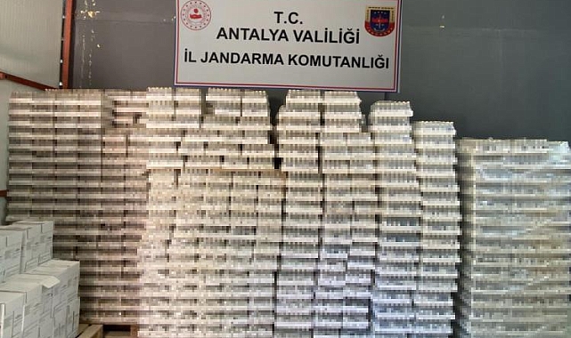 Antalya'da jandarmadan kaçak içki operasyonu