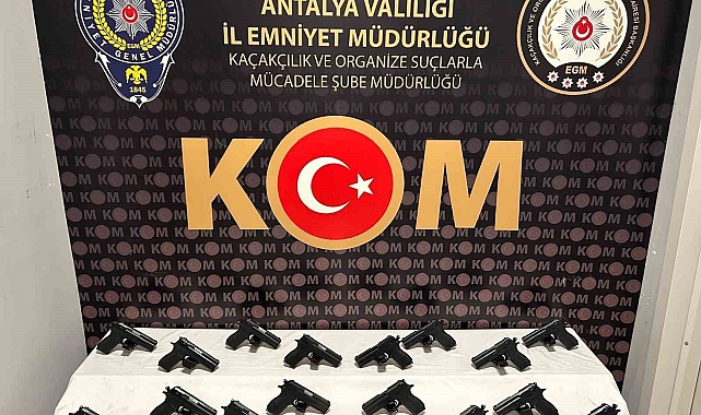 Antalya'da silah ticareti operasyonu: 1 tutuklama