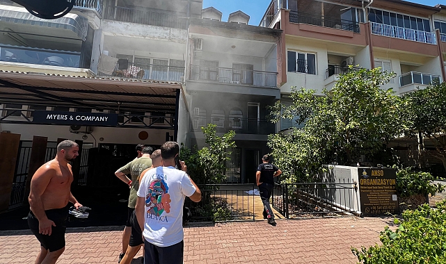 Apartta korkutan yangın