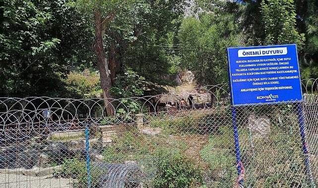 Bakterili kaynak suyunun çevresi kapatıldı, inanmayıp teli kestiler