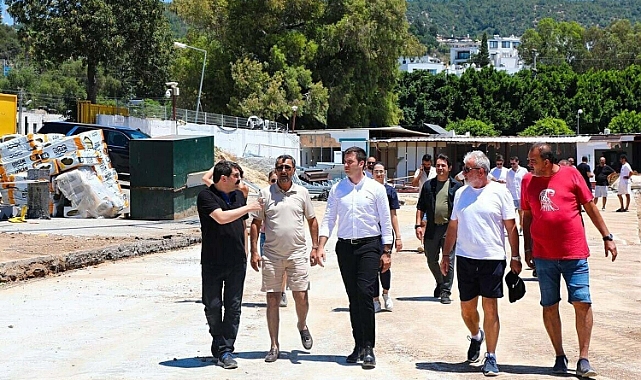 Bodrum FK stadı için hazırlıklar tam gaz devam ediyor