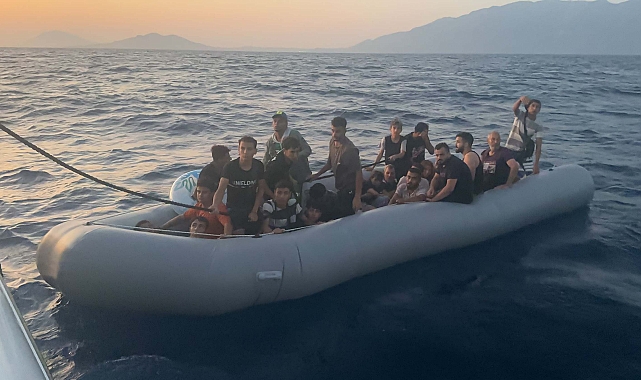 Bodrum'da 27 kaçak göçmen kurtarıldı