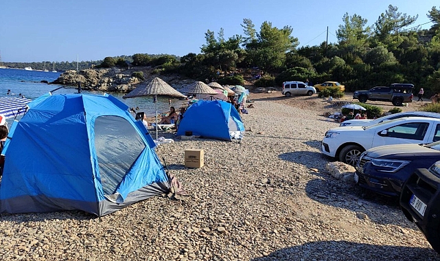 Bodrum'da karavan ve çadırlara yönelik denetim