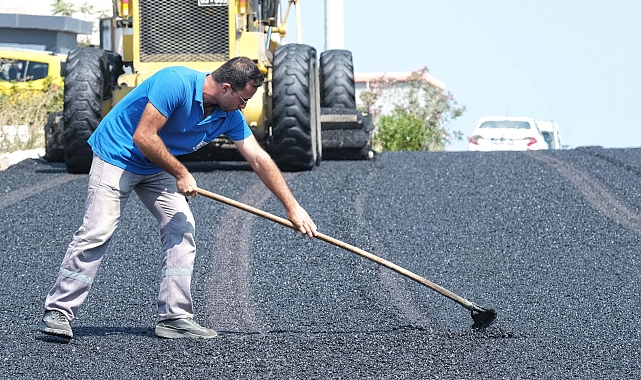 Bodrum'da toplam 46 bin 335 ton asfalt serimi yapıldı