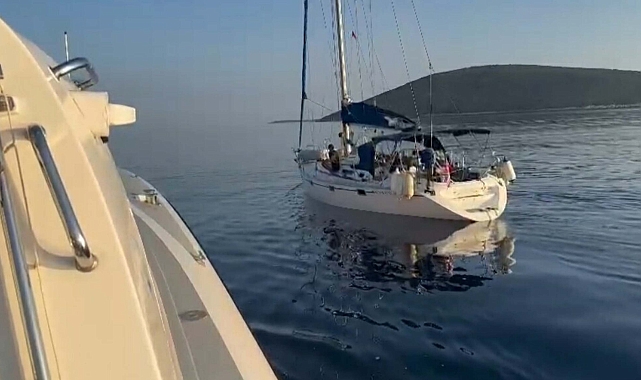 Bodrum'da yelkenli teknede 68 kaçak göçmen ile 4 organizatör yakalandı