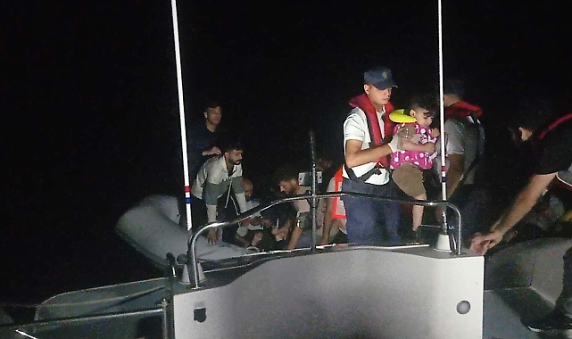 Datça açıklarında 44 kaçak göçmen kurtarıldı