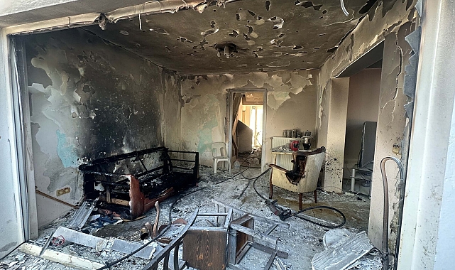 Evde meydana gelen patlamanın ardından yangın çıktı: 1 yaralı