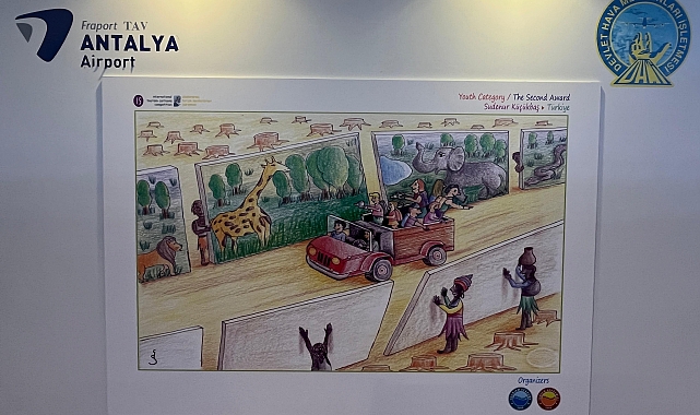 Havalimanında Turizm Karikatürleri Sergisi