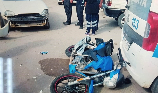 Isparta'da otomobil ile motosiklet çarpıştı: 1 yaralı