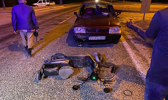 Isparta'da otomobil ile motosiklet çarpıştı: 1 yaralı