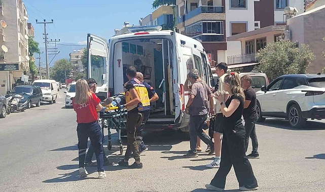 Kaza yapan motosiklet sürücüsü hastanelik oldu
