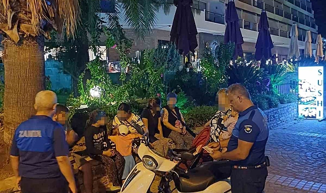 Kemer'de dilencilere işlem yapıldı