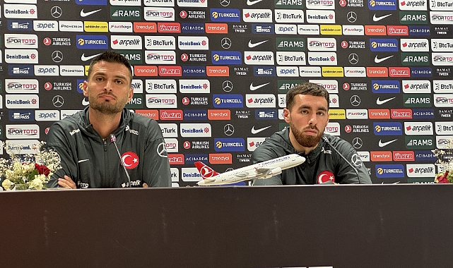 Milli futbolcular Okay Yokuşlu ve Orkun Kökçü basın toplantısında konuştu