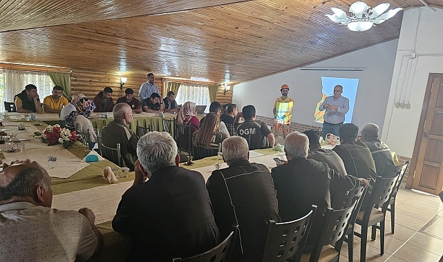 Orman çalışanlarına yüksekte güvenli çalışma eğitimi verildi
