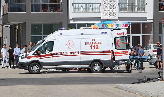 Otomobilin çarptığı yaya yaralandı