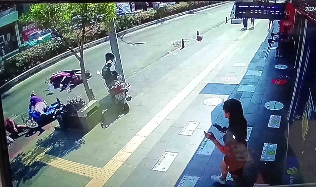 Yaya geçidinde kazaya neden oldu, yaralı yerde yatarken bisikletine binip gitti