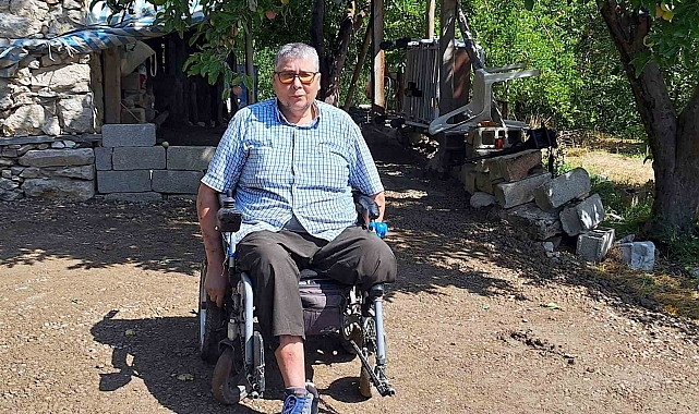 Alanya Belediyesi'nden fiziksel engelli vatandaşın evine beton yol