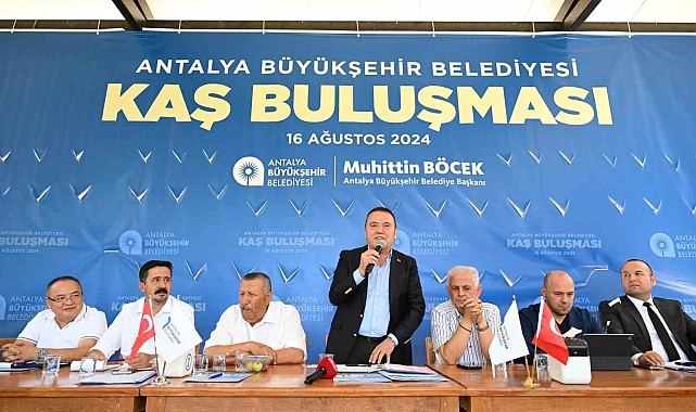 Antalya Büyükşehir Belediye Başkanı Böcek: "Kaş'ın 50 yıllık su sorununu çözeceğiz"