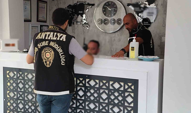 Antalya'da günübirlik kiralanan evlere eş zamanlı denetim