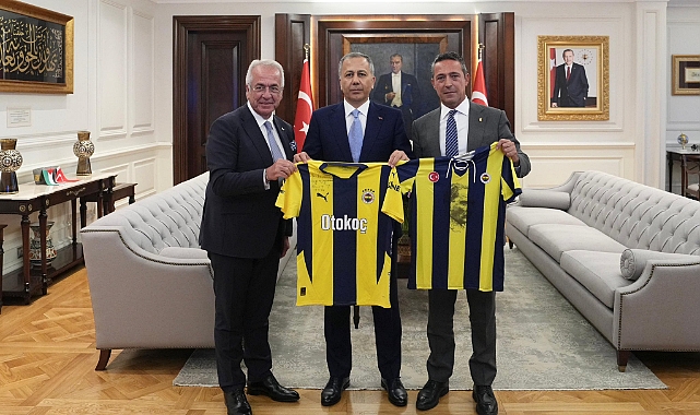 Bakan Yerlikaya, Fenerbahçe Başkanı Ali Koç'u kabul etti