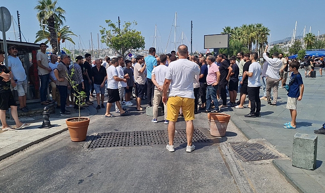 Bodrum'da esnaf, taklit ürün denetimine karşı yolu kapattı