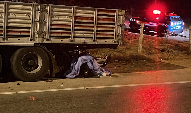 Bodrum'da TIR'a arkadan çarpan motosiklet sürücüsü öldü