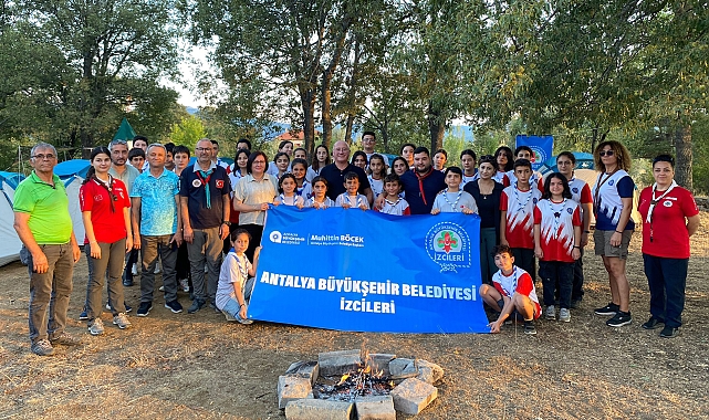 Büyükşehir izcileri Akseki'de kampta