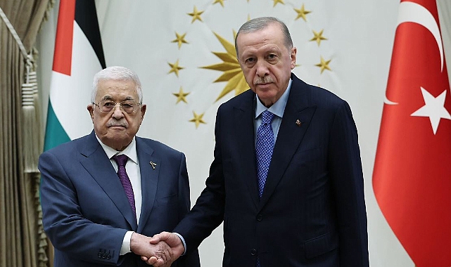 Cumhurbaşkanı Erdoğan, Filistin Devlet Başkanı Abbas’ı kabul etti
