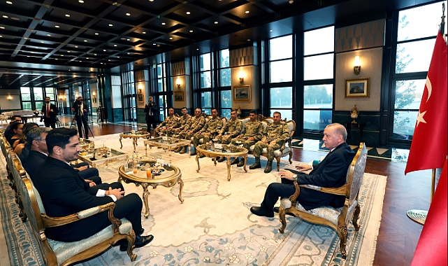 Cumhurbaşkanı Erdoğan, olimpiyatlarda madalya alan sporcuları kabul etti