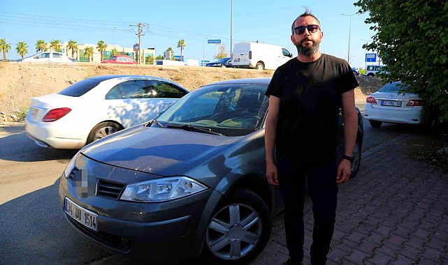 Denizli'de tartıştığı kişinin arabasını aldı, Antalya'ya getirip park etti