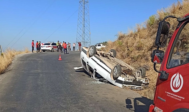 Freni boşalan otomobili durdurmak için yol kenarındaki toprak zemine sürdü