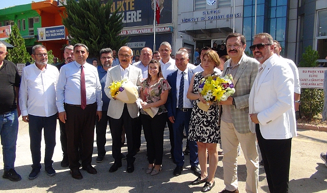 Hisarcıklıoğlu ve Elvan, Silifke'de iş adamları ile bir araya geldi