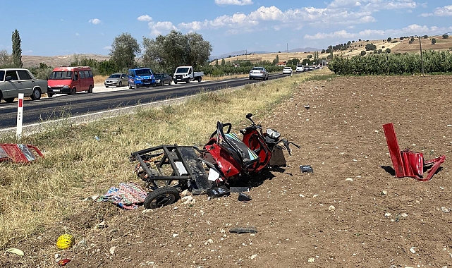 Kamyonetle çarpışan elektrikli motosiklet sürücüsü öldü