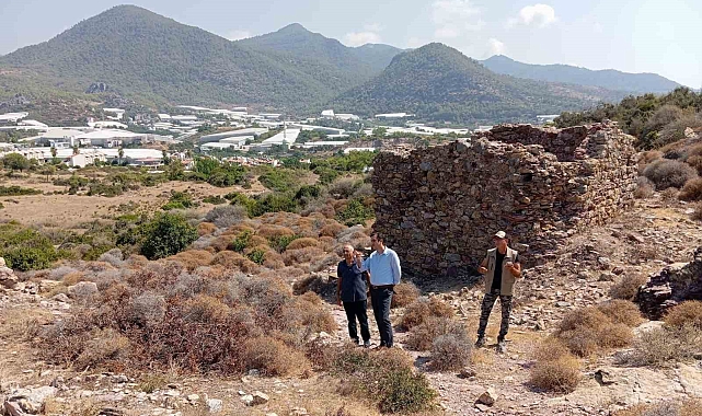 Kaymakamı Topsakaloğlu Arsinoe Antik Kentinde incelemelerde bulundu