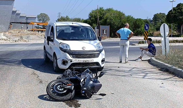 Manavgat'ta motosiklet kazası: 1 yaralı