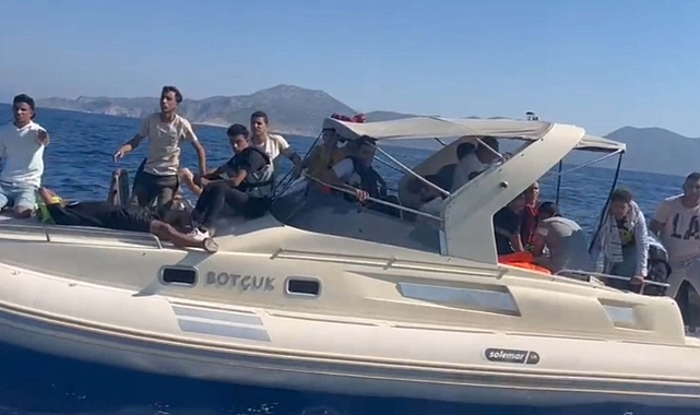 Marmaris'te 70 kaçak göçmen kurtarıldı