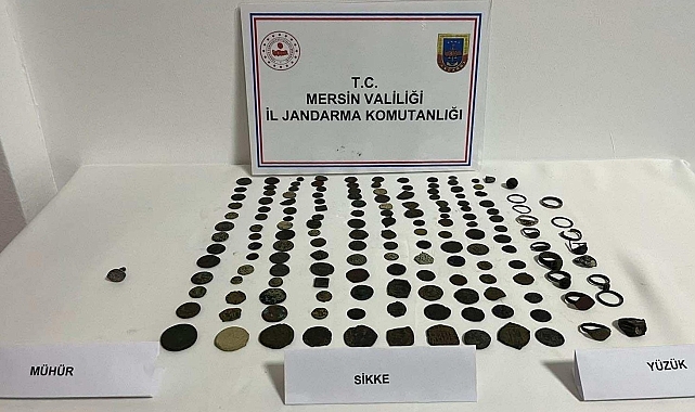 Mersin'de tarihi eser kaçakçılığı: 2 kişi gözaltına alındı