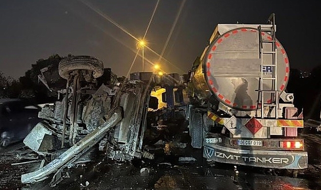 Mersin'de tırla tanker çarpıştı: 1 ölü, 1 yaralı