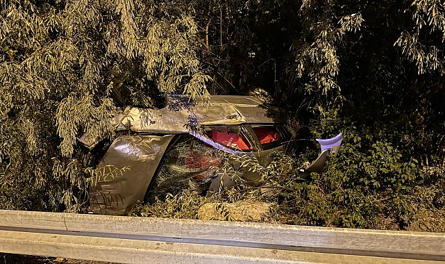 Otomobil şarampole devrildi: 4 yaralı