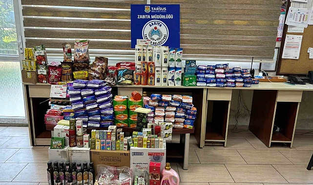 Tarsus'ta son kullanma tarihi geçmiş 6 bin 325 ürüne el konuldu
